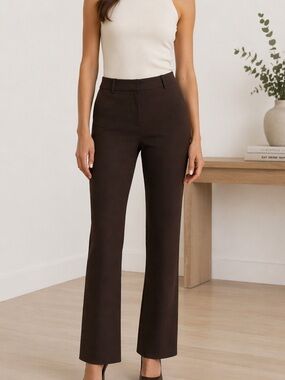 Club Monaco Keri Flare Leg Pants – Size 0 – Chocolate Brown – NWT